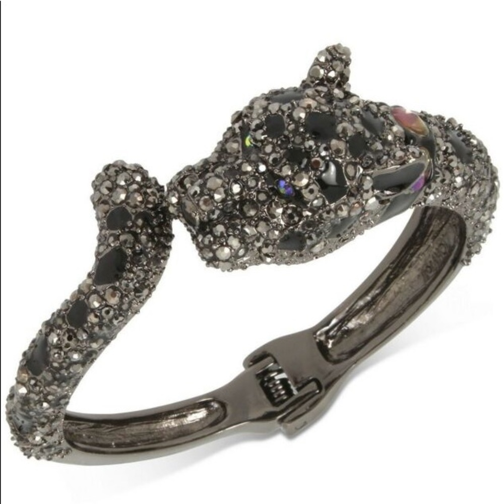 🌱Betsey Johnson || Black Panther Hinge Cuff